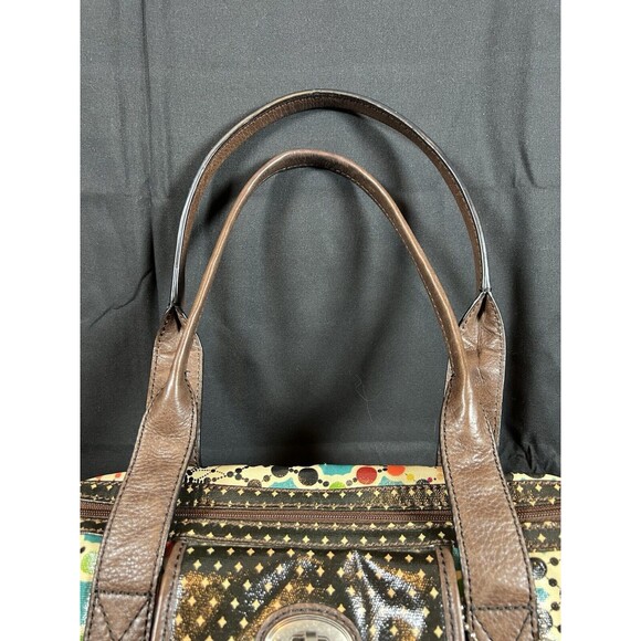 FOSSIL Bright Multi Color Key-Per‎ Purse Bohemain Dot Whimical-EUC - Picture 4 of 14